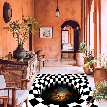 

2020 New Doormat Rectangle Visual Halloween Carpet for Decoration