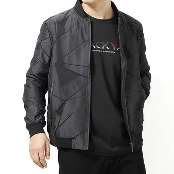 

Plus Fat plus Size Men Jacket Shirt Autumn Tide Fat Man Large Size Leisure Men's Wear Coat Fat Loose Baseball Clothing