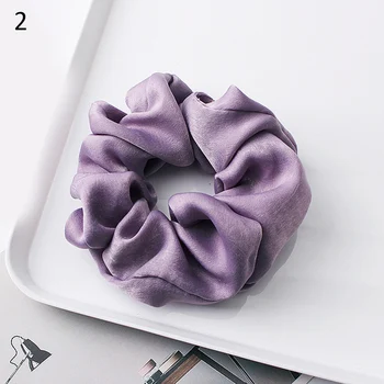 

Bright Color Women Scrunchies Satin Silk Ponytail Holder Hair Ties Rope Headwear Elastic Hair Bands Girls Hair Accessories