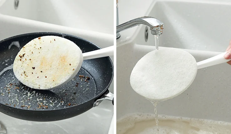Волшебная губка Diy Чистящая губка для мытья посуды Кухня или туалет ванная комната длинная ручка щетка стереть