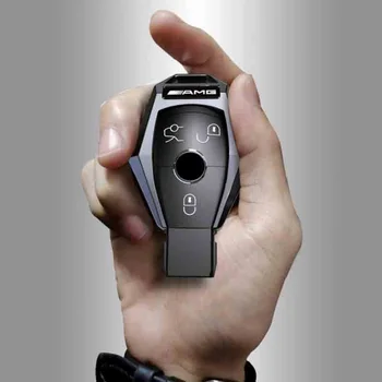 

Alloy Remote Smart Key Shell Case For Mercedes Benz AMG key back cover C E Class 2016-2018 A Class A200L A180L