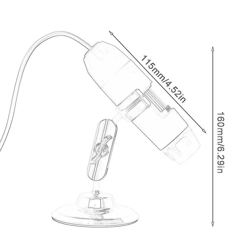 1080p Digital Mini Microscope Camera Compatible for Android,Mac,Window,Linux USB Microscope,1000x Zoom