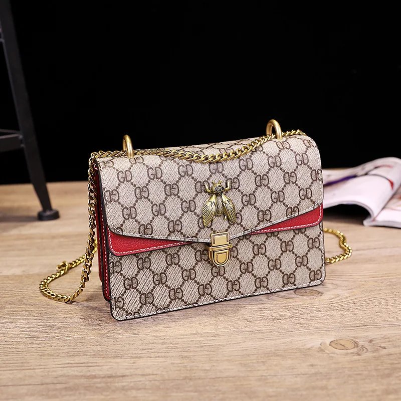 

Bag female file package 2019 new autumn and winter models Korean women wild small square bag chain Messenger bag small pockets