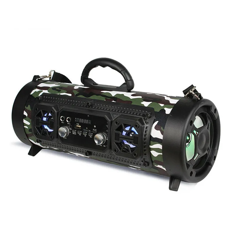 Portable Wireless Bluetooth Speaker Super Bass Stereo Radio HIFI FM TF AUX - Цвет: B