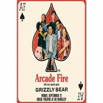 

Hot Arcade Fire Everything Now Continued Music Silk Fabric Wall Poster Art Decor Sticker Bright