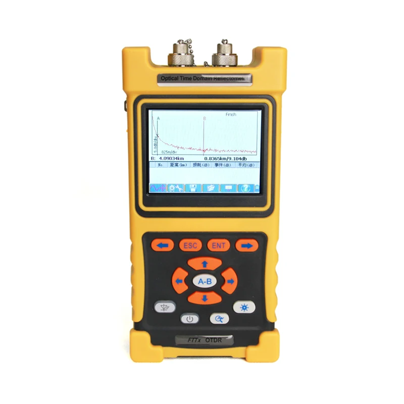 

Premium Handheld Optical Power Meter OTDR Fiber Tester Visual Fault Locator with VFL Touch Screen 28/26dB 1310nm/1550nm