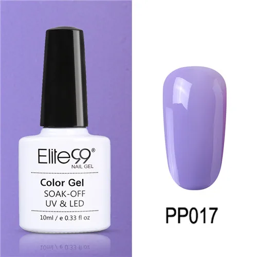 PP017 Elite99 винно-красный гель лак для ногтей 10 мл для дизайна ногтей маникюрный набор Гибридный гель Лаки нужно базовое верхнее покрытие для полигелевого лака - Цвет: PP017