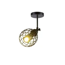 Ретро светодиодный Железный арт 360 Поворотный прожектор cob магазин одежды Гостиная Бар потолочный светильник коммерческий трек прожектор ypf081701