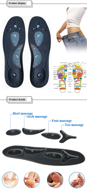 Solette Magnetiche Per Perdita Peso - 22 Magneti Per Riflessologia Plantare E Circolazione - Foto 2