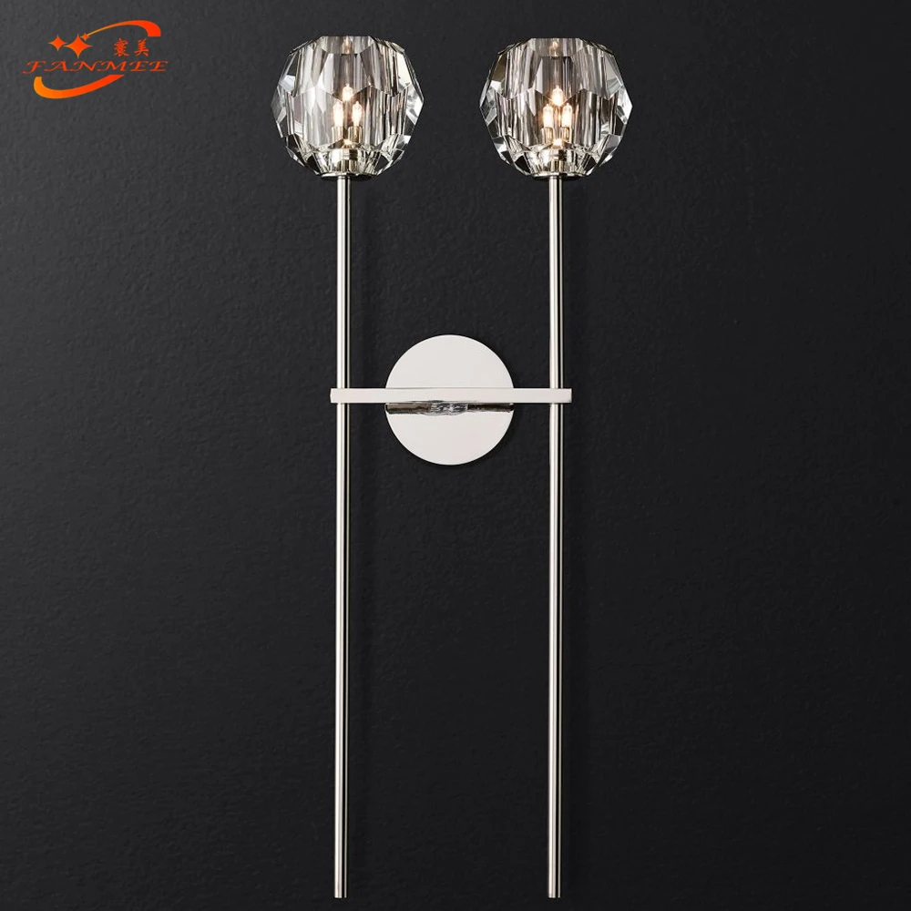 Modern Crystal Wall Lamp Modern Wall Sconce Bedroom Corridor Living Room Lights For Home Lighting