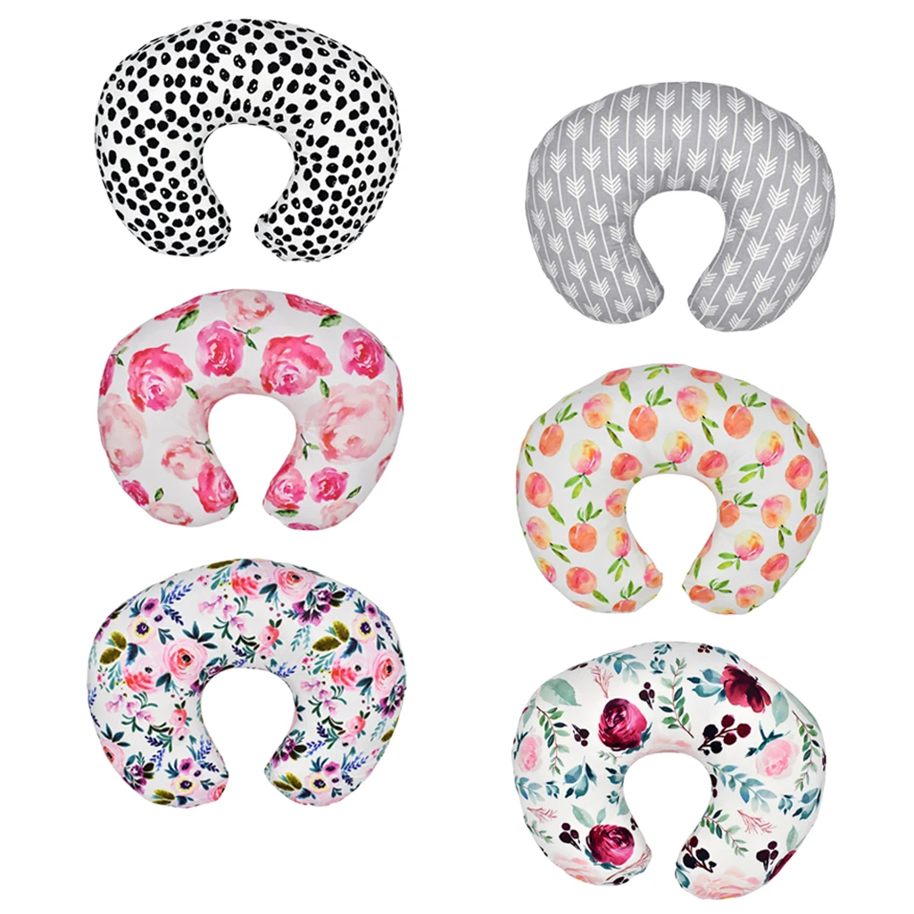 Uposao Funda De Almohada De Lactancia En Forma De U – Reemplazo Elástico Y Transpirable Para Bebé – Regalo Práctico Para Baby Shower (55x40 Cm)