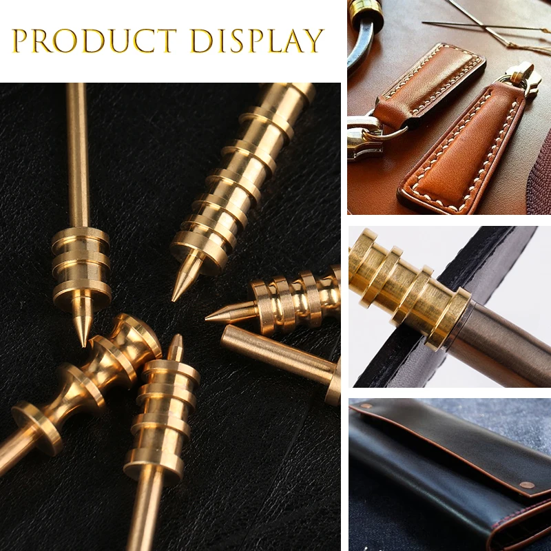 Leather Burnisher Pointed or Flat Tip Leather Edge Tools leather craft tool kit leather craft tool leather craft tools leather tools Craft for Slicker Burnishing Brass Burnish Tools LMDZ