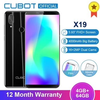 Перейти на Алиэкспресс и купить Мобильный телефон Cubot X19 4+64ГБ