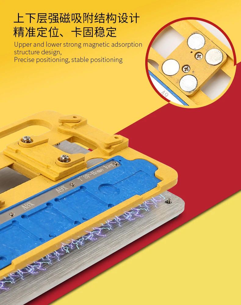 MECHANIC iFixture Pro For Mobile Phone Home Button Fingerprint Maintenance Motherboard Chip Fixed Multifunctional Fixture