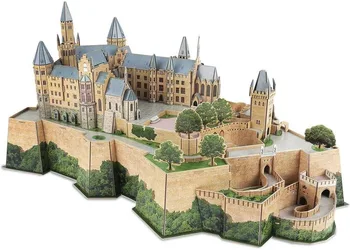 

DIY Puzzle Germany Hohenzollern Castle Brick Toys Scale Models Sets Building Craft Paper Architecture Handmade Puzzle Game