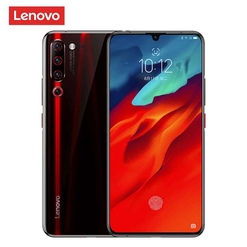 Lenovo Z6 Pro с глобальной прошивкой, 6 ГБ/8 ГБ, 128 ГБ, Восьмиядерный процессор Snapdragon 855, дисплей FHD 6,39 дюйма, смартфон, задняя камера 48 МП, четыре камеры
