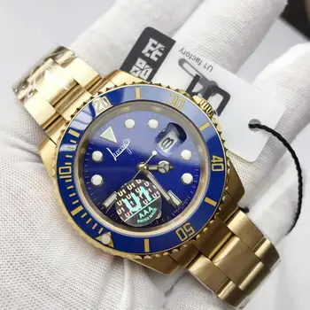 

luxury watch men 40m date SUB AAA automatic machinery watch sweeping movement 18K watches No battery Ceramic rolexable 116618