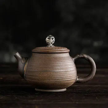 

Japanese stoneware teapot, ceramic kung fu teapot, making teapot, handmade retro puer, urgently need single pot