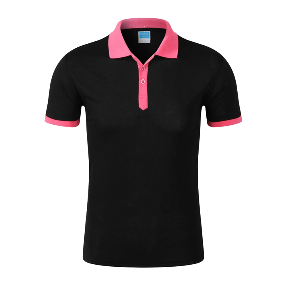 

SHUJIN Men Polo Shirt 2020 Turn Down Collar Contrast Color Breathable Cotton Short Sleeve Shirt Jerseys Golf Tennis Plus Size
