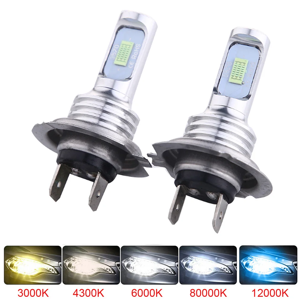 2 шт. H4 светодиодный лампы H7 H11 H8 9006 HB4 9005 HB3 авто фары 80 Вт 12000LM высокое ближнего и