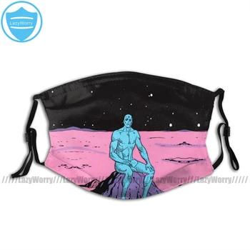 

Watchmen Mouth Face Mask The Watchmen Dr Manhattan Facial Mask Kawai Funny with 2 Filters for Adult