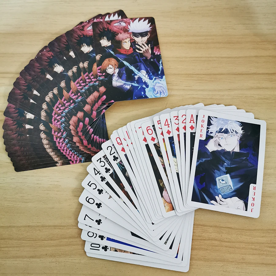 Anime Jujutsu Kaisen Poker Cards Cosplay Gojo Satoru Board Game Cards With  Box Collection Toy Gift - Action Figures - AliExpress