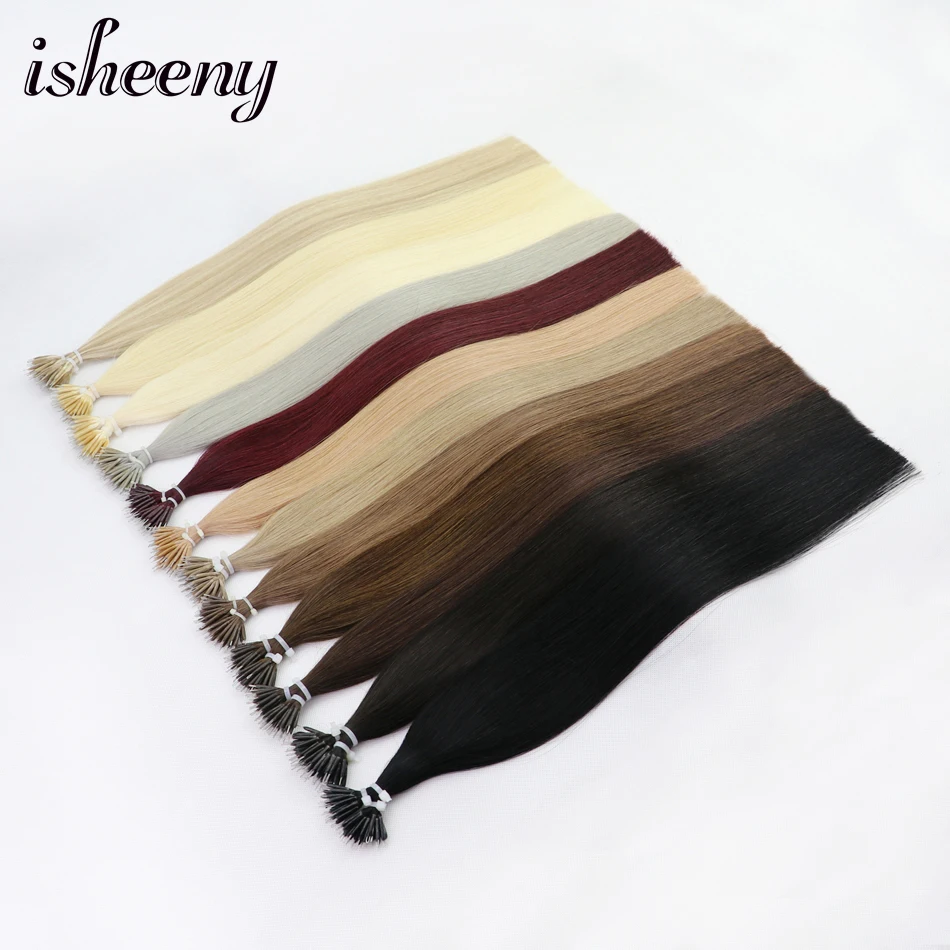 Isheeny 14 &quot18" 22 "Человеческие волосы Remy с микро бусинами для наращивания в