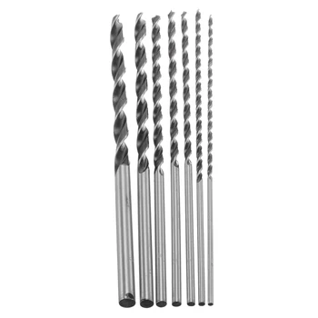 

7 Pcs High Carbon Steel Drill Bit 4-12mm Extra Long Wood Drill Bit Set Woodworking Tool Hole Saw Drill Bit