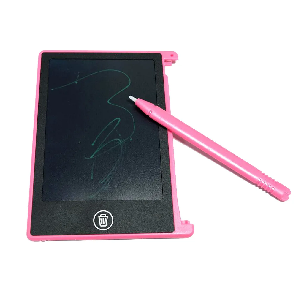 4,4-дюймовый детский ЖК-дисплей жидкокристаллический Sketchpad электронных рукописного ввода граффити монохромный тонкая ручка разбитым Батарея