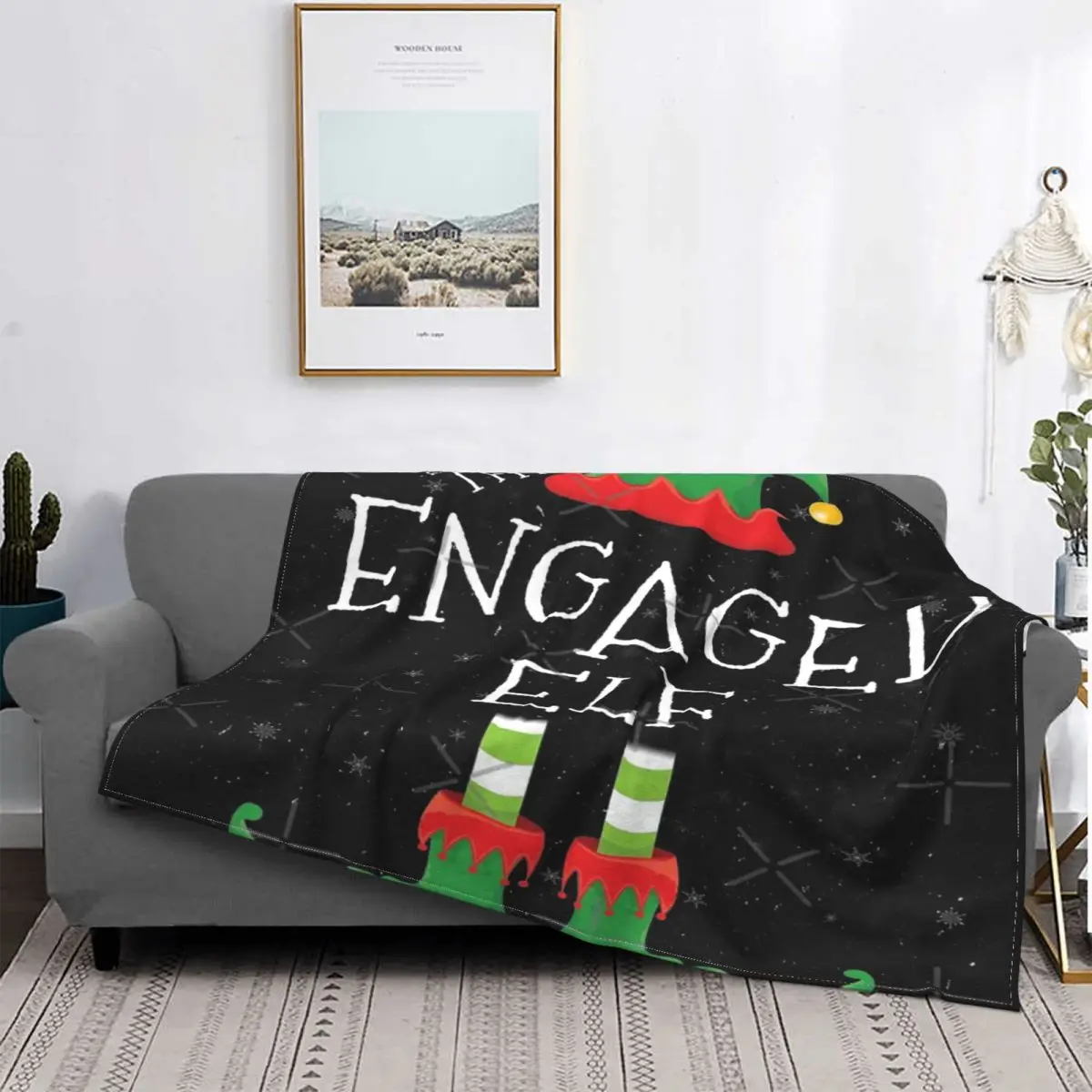 Manta Navideña A Juego Para La Celebrity De Elfo, Colcha A Cuadros Para Cama, Sofá, Manta De Verano