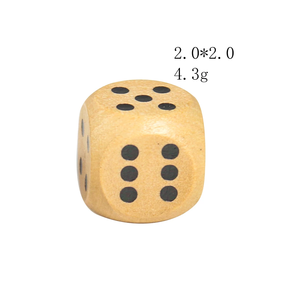 Game Dice Dice Set Acrylic Dice 5PCS 20mm Wooden Dice Point D6 Cubes Round Corner 6 Sided Bar Pub Club Party Kid Toys Board Games Dice For Adults