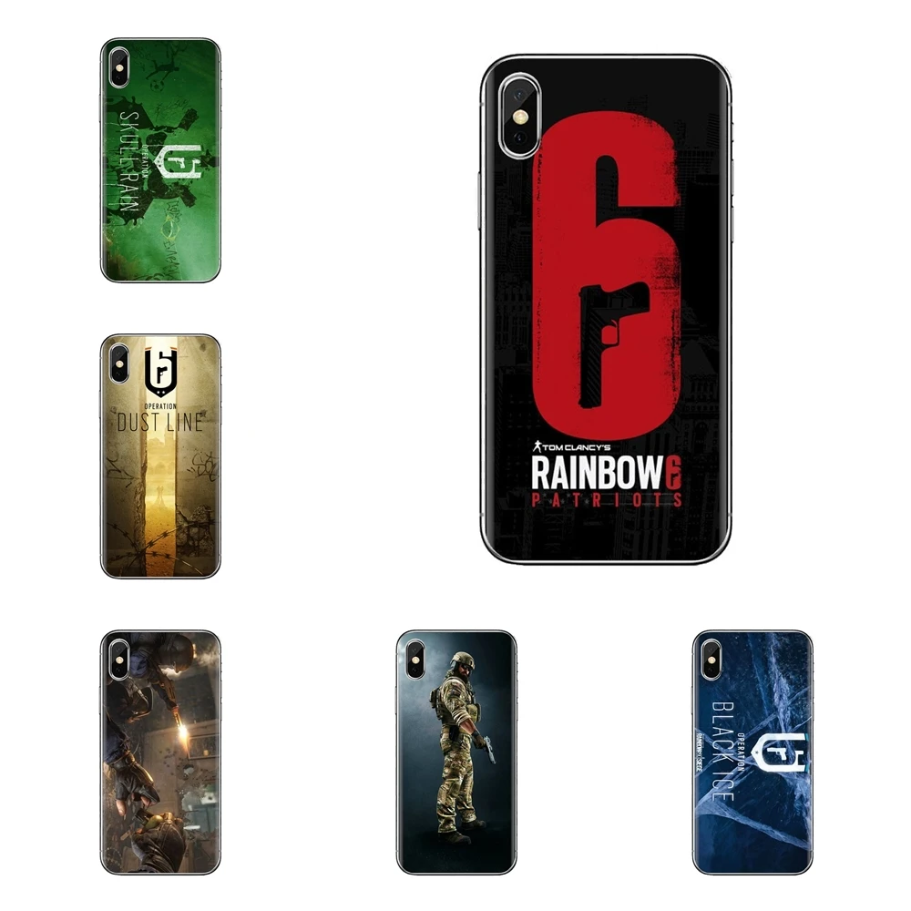 Чехол из термополиуретана Rainbow Six Siege operation Black Ice для iPod Touch Apple iPhone 11 Pro 4 4s 5 5S SE 5C 6 6S 7 8