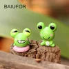 BAIUFOR 2pcs/lot Miniatures, Fairy Garden Decor, DIY Terrarium Figurines, Mini Swan Frog Squirrel Cat Bear Rabbit Duck Snails ► Photo 3/6