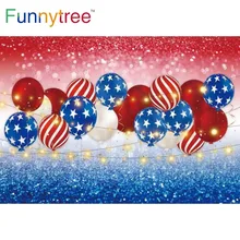 

Funnytree Independence Day Balloon Stars Celebration Newborn Banner Party Anniversary Background Photo Booth Decoration Backdrop
