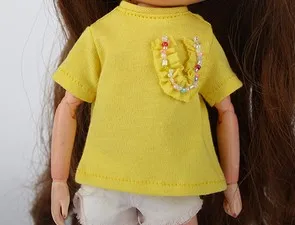 Ручная работа, 1 шт., модная футболка blyth Dolls с принтом, Изысканная футболка для кукол blyth 1/6, аксессуары, одежда - Цвет: style 4