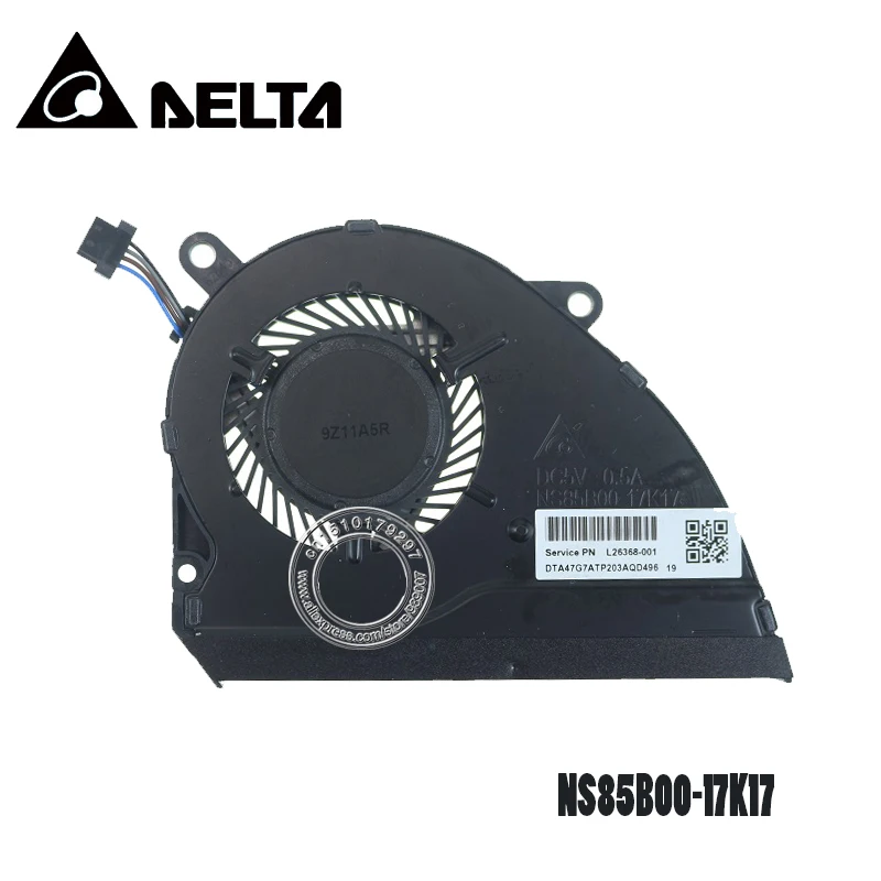 Охлаждающий вентилятор для ноутбука NS85B00 17K17 DC5V 0.5A 4PIN HP 14 CE CE1004tx CE1005tx CE1006tx L26367