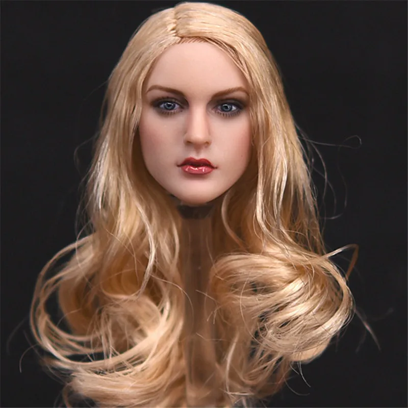 

1/6 Scale HeadSculpt Suitable For Female Body PVC KT007 European And American Beauty Female Head Model Christmas Toy BOX D813