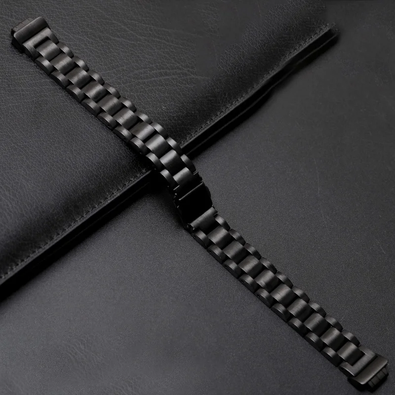 UEBN для Fitbit Inspire HR band Замена классический металлический браслет из нержавеющей стали для Fitbit Inspire ремешки для часов - Цвет ремешка: Black