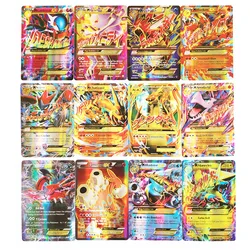 Carte Flash Pokemon EX, jeu de société, meilleure vente, combat pour enfants, Version anglaise, étiquette, équipe, 100 GX 