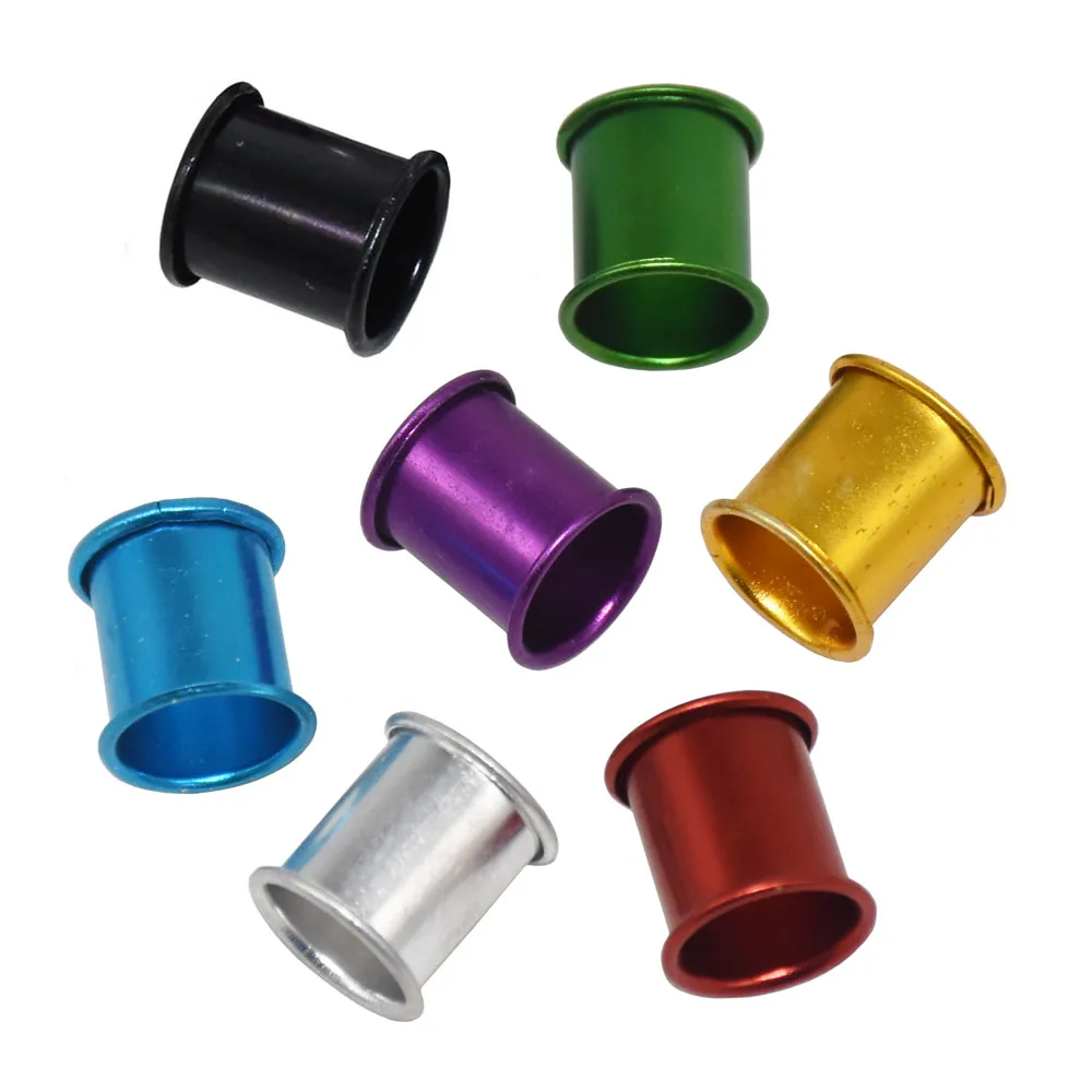 Anillo Para pata de Paloma de 8mm, herramientas para identificación de aves de aluminio, 7 colores, 100 Uds.
