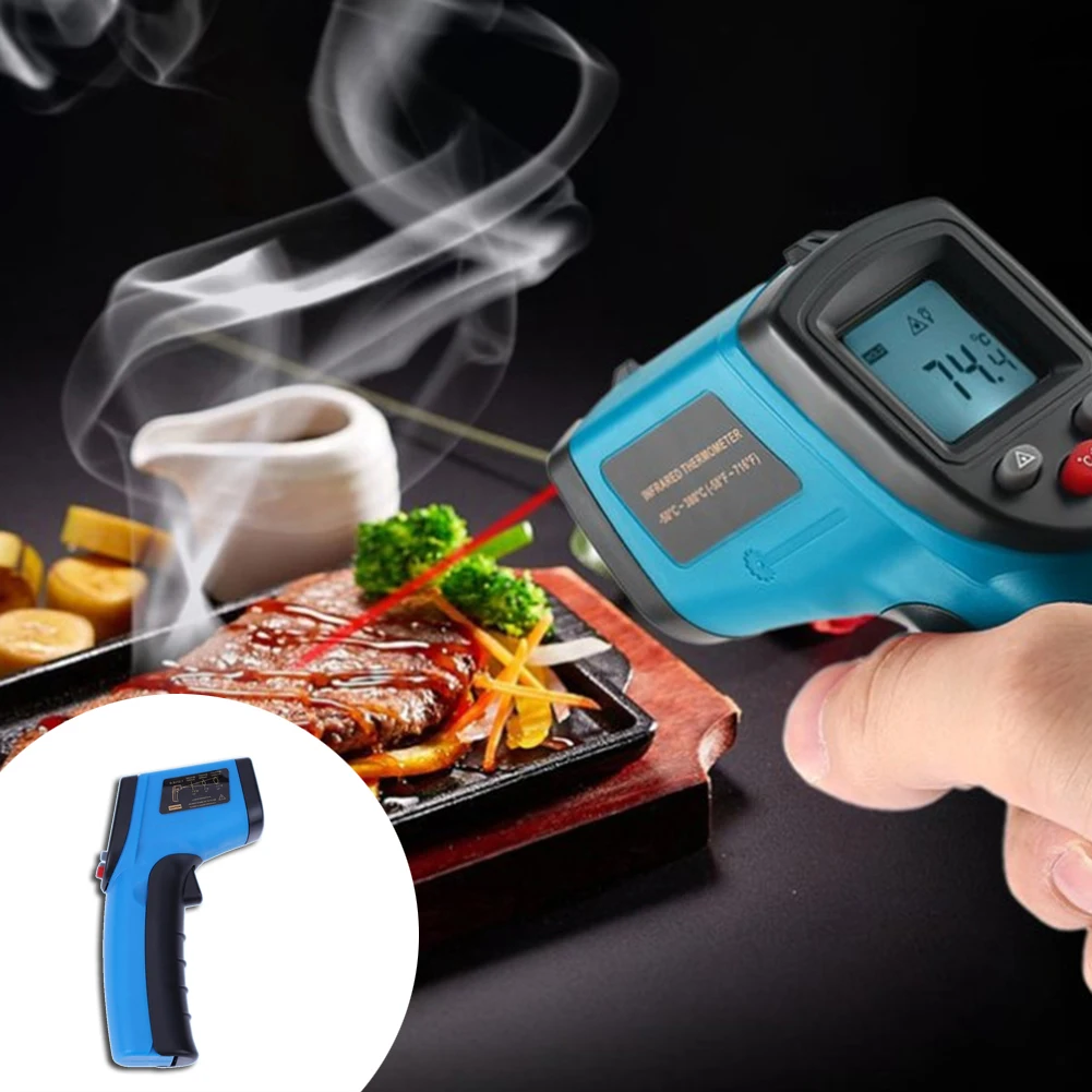 

Digital GM320 Infrared Thermometer Non-Contact Temperature Meter Pyrometer IR Laser Point Tool