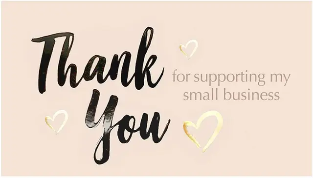 50Pcs Thank You for Your Order Business Cards Greeting for Party Shopping Purchase Cards Appreciation Card for Small Business Style 1
