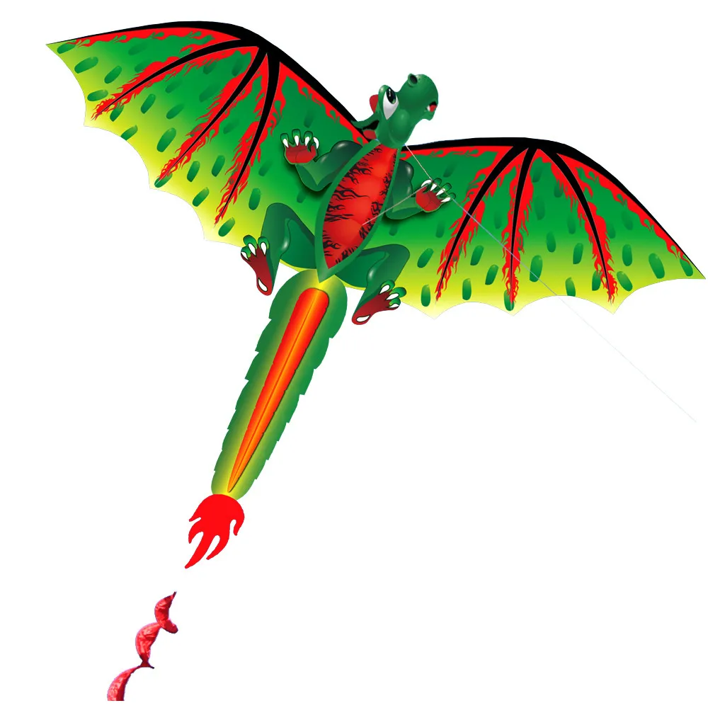 3D Дракон 100 м воздушный змей Летающий одиночная линия с хвостом воздушные змеи для улицы детская забавная игрушка воздушный змей семья спорт на открытом воздухе игрушки Воздушные Змеи для взрослых