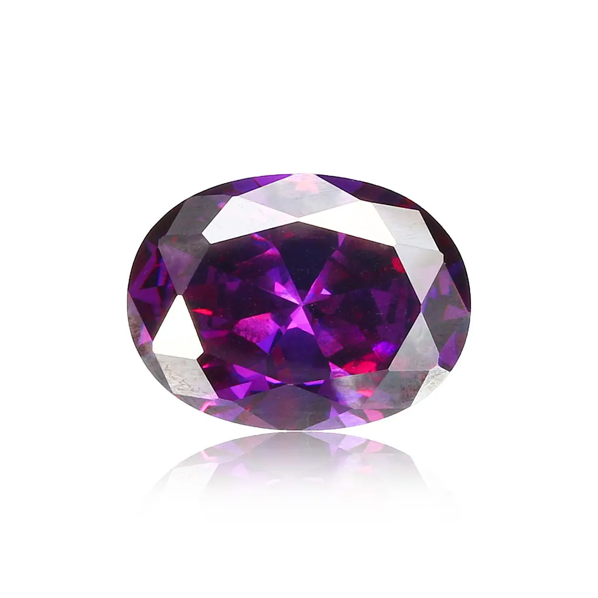 Сливовый KIWARM 28,35ct 20x15 мм 8 типов Красочные Овальные эллиптические драгоценный камень с огранкой VVS AAA циркон ювелирные изделия обручальное кольцо драгоценные камни украшения - Цвет: Сливовый