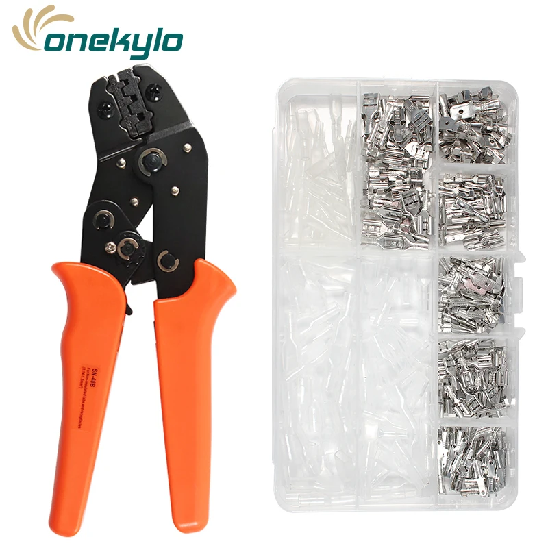 

crimping tool for 4.8 6.3 terminal crimper sn-48b SN-48B wire crimping plier 0.15-1.5mm2 26-16AWG precision jaw