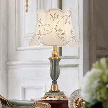 Американский Зеленый Настольный светильник прикроватная лампа для спальни Европейский ретро Сельский пасторальный теплый креативный модный декоративный светильник для гостиной