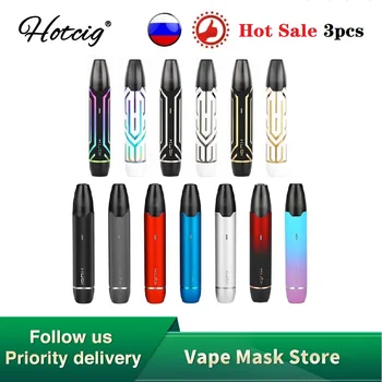 

3pcs Hot Sell Original Hotcig Kubi Refillable Pod E-cig Kit with 550mAh Battery & 1.7ml Pod E-cigarette Vape Kit Vs Minifit