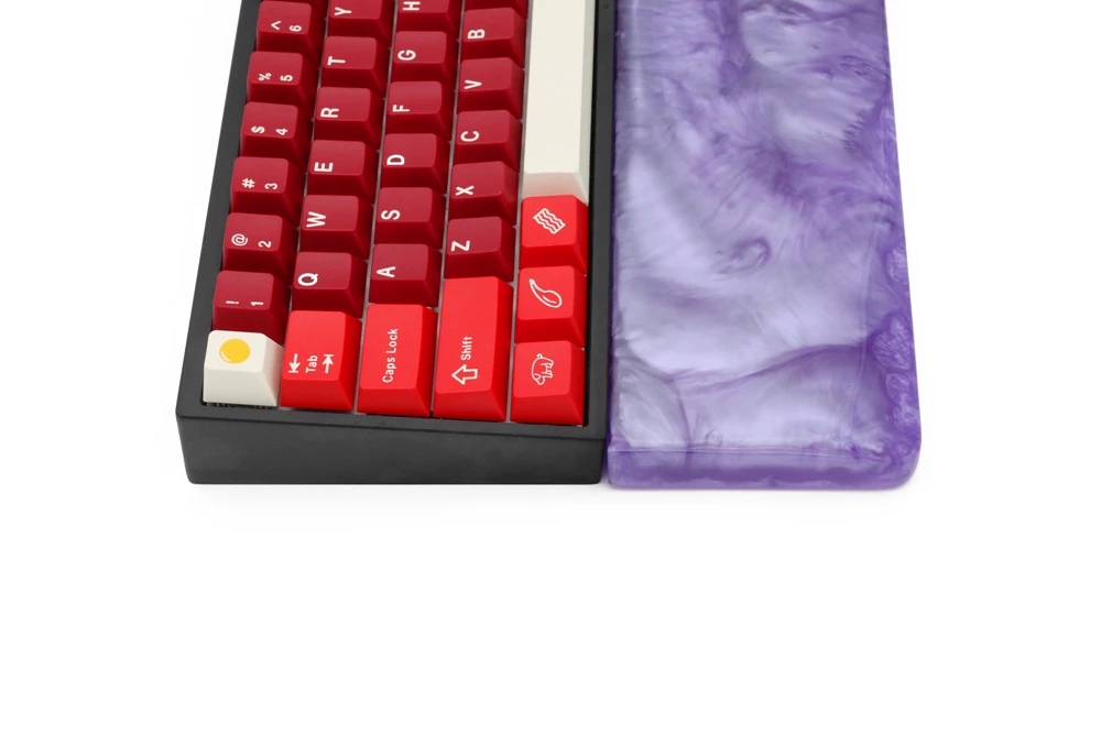 keyboards computer LOOP Resin Wrist Rest Handmade Wrist with Rubber feet for mechanical keyboards gh60 xd60 xd64 60% Poker 87 wifi keyboard for pc