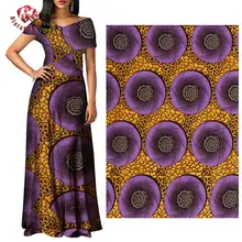 Африка Анкара полиэстер воск принты ткань бинта реальные воск высокое качество 6 ярдов африканская кружевная ткань для вечерние платье FP6232