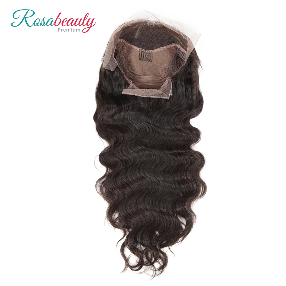 [Rosabeauty] OneCut волосы объемная волна 8-28 дюймов 13x6 человеческие волосы remy кружево спереди парик с высокой плотностью 250% полный толстый конец